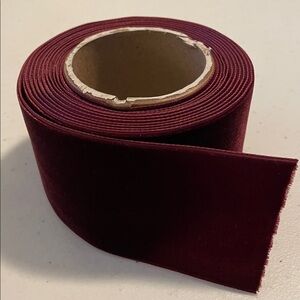 Burgundy Velvet Ribbon 3 yards 2” w